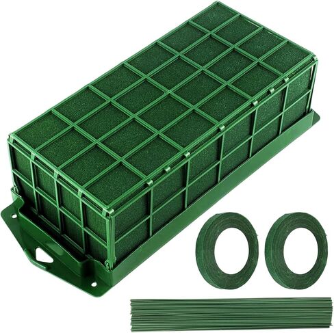 TBPA Floral Foam Cage Flower Holder with Floral Foam for Fresh Flowers Artificial Flowers for Table Centerpiece Floral Arrangement,Wedding Holiday Christmas Decorations(Floral Tape x2,Floral Wire x20) in Saudi Arabia