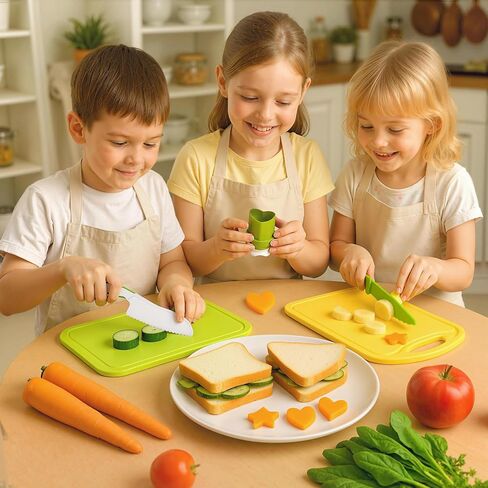 Lovestown 13PCS Kids Cooking مجموعات حقيقية ، Montessori Kitchen ألعاب المطبخ الصغار مع هدايا Crinker Crinkle Crinker لـ 3-8 in Saudi Arabia