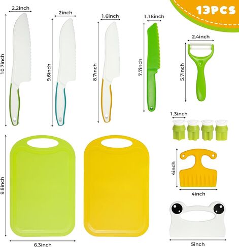 Lovestown 13PCS Kids Cooking مجموعات حقيقية ، Montessori Kitchen ألعاب المطبخ الصغار مع هدايا Crinker Crinkle Crinker لـ 3-8 in Saudi Arabia