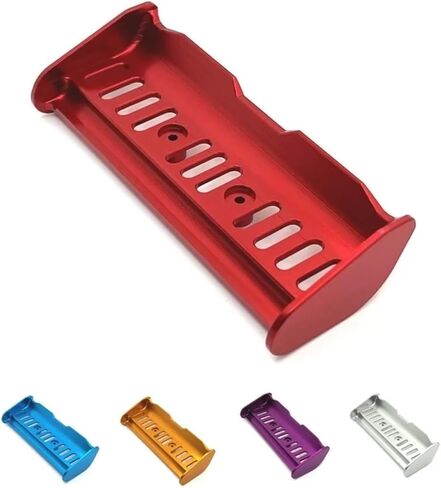 المفسد الخلفي لذيل المعادن لـ Hyper GO H14BM H16PL MJX 14209 14210 16207 1/14 1/16 RC CAR Upgrade Parts (RED) in Kuwait