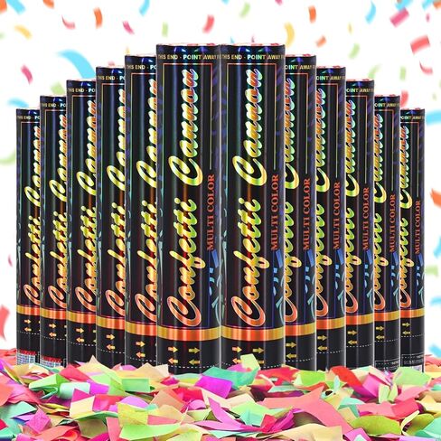 12 حزمة حزمة حمراء قابلة للتحلل في Cannon-Confetti Poppers لحفل الزفاف والتخرج وعيد الميلاد والاحتفال بحفرة رأس السنة الجديدة عيد الحب in Saudi Arabia