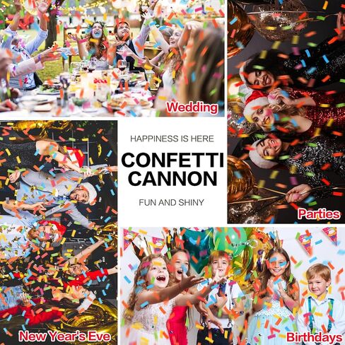12 حزمة حزمة حمراء قابلة للتحلل في Cannon-Confetti Poppers لحفل الزفاف والتخرج وعيد الميلاد والاحتفال بحفرة رأس السنة الجديدة عيد الحب in Saudi Arabia