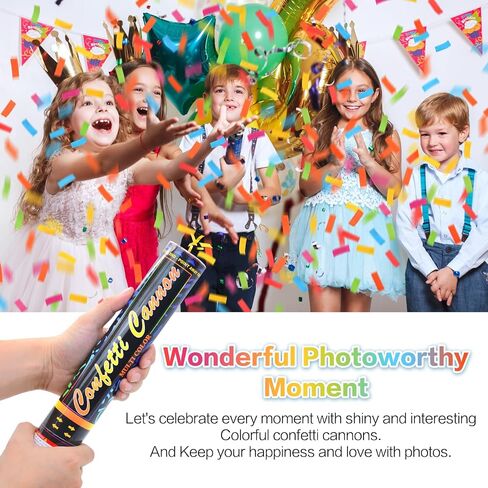 12 حزمة حزمة حمراء قابلة للتحلل في Cannon-Confetti Poppers لحفل الزفاف والتخرج وعيد الميلاد والاحتفال بحفرة رأس السنة الجديدة عيد الحب in Saudi Arabia