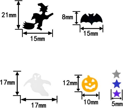 Halloween Party Table Scatter Glitter Foil Confetti - Pumpkin, Witch, Bat Metallic Sequins Plastic Sprinkles for Baby Shower Decoration, 60g in Saudi Arabia