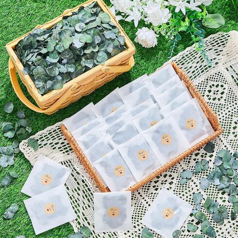 Biodegradable Confetti 10.58 Oz eucalyptus leaves Dried Flower Petals with Throw Me Stickers Confetti Biodegradable Flower Petals for Valentines Decor(Eucalyptus Leaves,Multi Color,55 Pcs) in Saudi Arabia