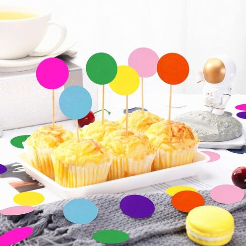 300pcs قوس قزح النقاط الورقية ديكورات حفلة عيد ميلاد الجدول حلويات قابلة للتحلل الطفل دش ملون الحفلات هاواي لوازم ديكور تغليف دائرة الدائرة الدائمة in Kuwait