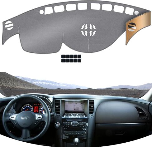 KEYOOG Dashboard Cover Dash Mat Fit for 2015-2010 Le-xus RX, RX270 RX350 RX450h (for Left Hand Drive),Car Dash Board Mat Anti-Glare Carpet,Non-Slip Pad Sunshield Protector (Grey) in Saudi Arabia