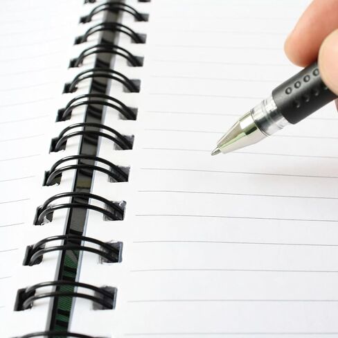 100 PCS حلقة مزدوجة سلك الربط 3/8 بوصة 9.5 مم 34 حلقات 34 ، والعمود الفقري المغطى بالمغلفة نايلون لربط المستند ، متوافق مع آلات الربط 3: 1 in Kuwait