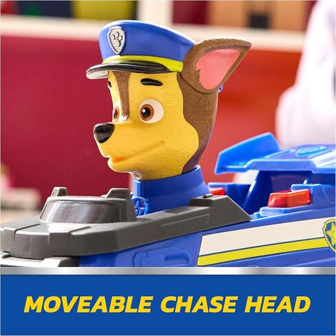 Paw Paw Patrol Chase RC Action Cruiser ، سيارة التحكم عن بُعد مع مصابيح LED ووحدة تحكم سهلة الإيقاع ، تظاهر لعب الأطفال للأولاد والبنات الذين تتراوح أعمارهم بين 3 وما فوق in Kuwait