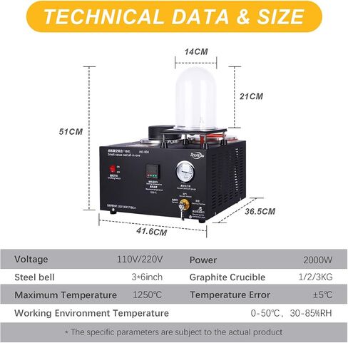 Digital Display Jewelry Casting Vacuum Melting Machine in Saudi Arabia