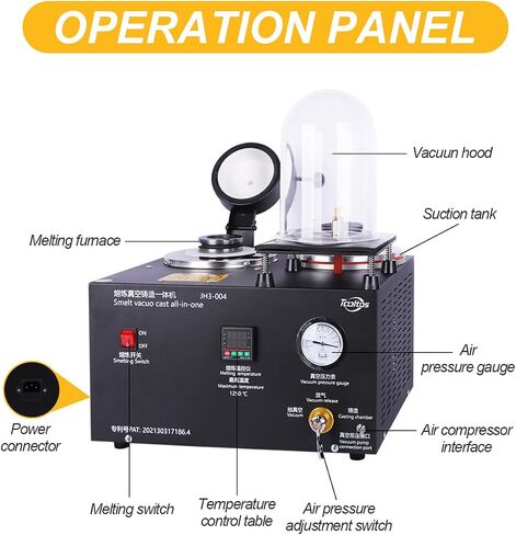Digital Display Jewelry Casting Vacuum Melting Machine in Saudi Arabia