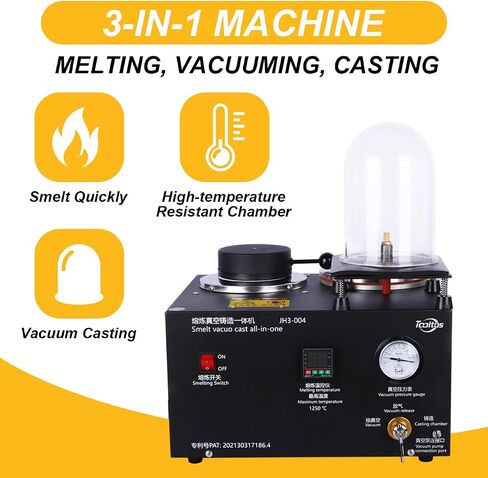 Digital Display Jewelry Casting Vacuum Melting Machine in Saudi Arabia