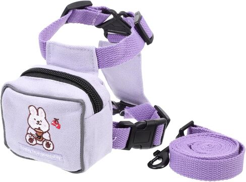 Yardwe Cat Harness and Leash Escape Long Leash for Outdoor Walking Small Pets with Comfortable Ergonomic Design and Purple Bunny Vest for Cats in Saudi Arabia