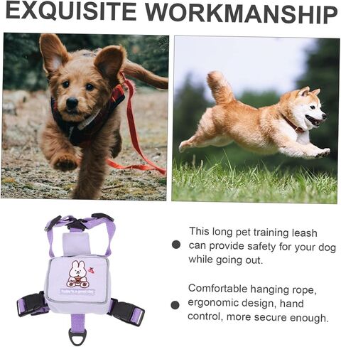 Yardwe Cat Harness and Leash Escape Long Leash for Outdoor Walking Small Pets with Comfortable Ergonomic Design and Purple Bunny Vest for Cats in Saudi Arabia