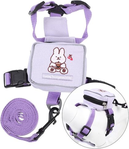 UPKOCH Portable Cat Harness Leash with Ergonomic Vest Design for Small Dogs and Kittens Wear Resistant Rope with Two Side Buckles for Secure Outdoor Walking Easy to Wear and Remove in Saudi Arabia