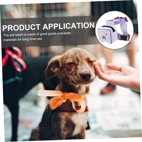 Luxshiny Escape Cat Harness Backback Small Dog Leash Lightweight Polyester Histen مع تصميم مقاوم مقاوم للارتداء للمشي والسفر في الهواء الطلق الآمن in Kuwait