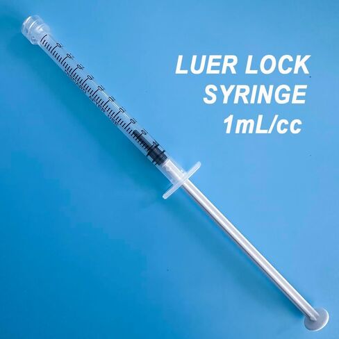100 Pack 10ml Syringes Luer Lock with Cap, 10cc Syringe without Needle for Liquid, Individual Sterilized Wrapped in Kuwait