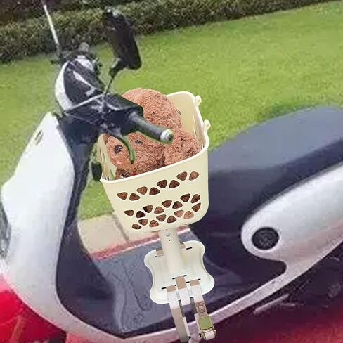 Front Mounted Dog Cat Carrier for E Bike Removable Pet Seat Storage Basket Adjustable Height in Kuwait