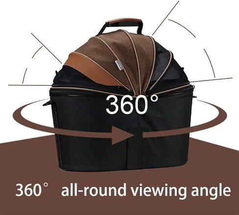Bicycle Pet Bag | 360° All - Round View & Breathable | Sturdy Metal Frame Bike Pet Carrier in Saudi Arabia