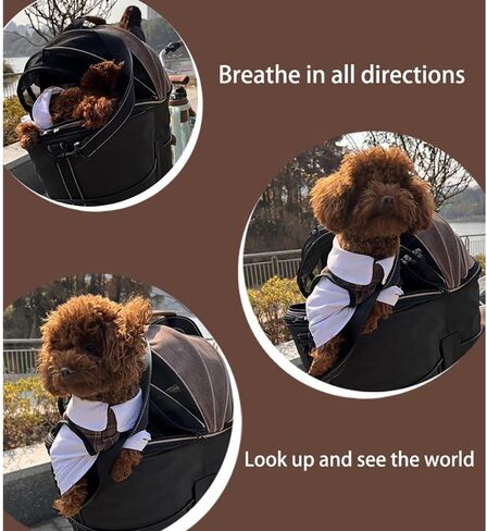 Bicycle Pet Bag | 360° All - Round View & Breathable | Sturdy Metal Frame Bike Pet Carrier in Saudi Arabia