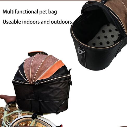 Bicycle Pet Bag | 360° All - Round View & Breathable | Sturdy Metal Frame Bike Pet Carrier in Saudi Arabia