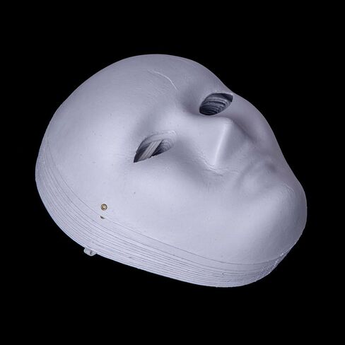 Alvogimor Blank White Paintable Mache Mask Diy Full Face Scks للمشاريع الفنية ، عيد الهالوين ، حفلات تنكرية in Kuwait