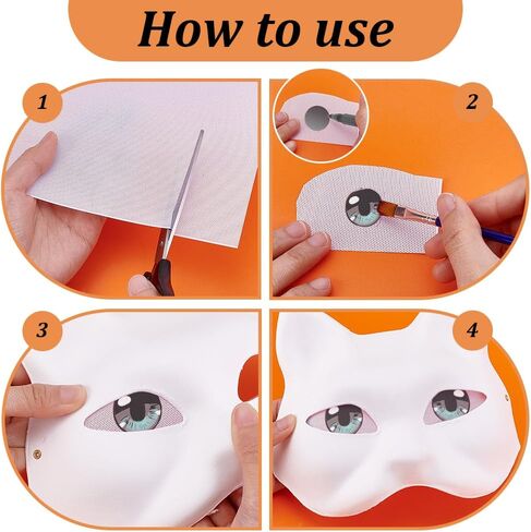 PH PandaHall 12 Sheets Fursuit Eye Mesh 11.8x7.8 Inch White Plastic Eye Mesh Custom Painting Sheet with 0.5mm Hole for Furry Costume Halloween See Through Making Embroidery Crochet Projects in Saudi Arabia