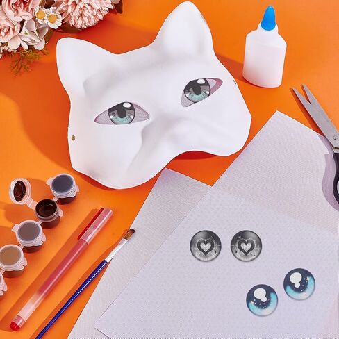 PH PandaHall 12 Sheets Fursuit Eye Mesh 11.8x7.8 Inch White Plastic Eye Mesh Custom Painting Sheet with 0.5mm Hole for Furry Costume Halloween See Through Making Embroidery Crochet Projects in Saudi Arabia