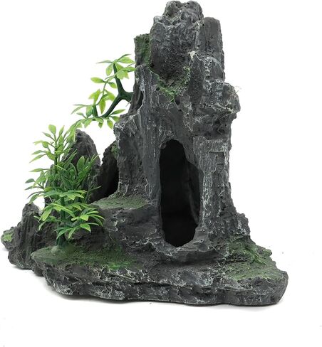 Jihaqua كبيرة الزخارف السمك الصخور كهف المناظر الطبيعية الاصطناعية الجبل في منظر الحجر الحجر الزخرفة دبوس (هيل ب) in Kuwait