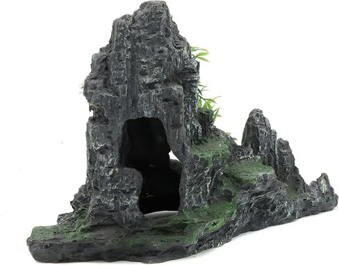 Jihaqua كبيرة الزخارف السمك الصخور كهف المناظر الطبيعية الاصطناعية الجبل في منظر الحجر الحجر الزخرفة دبوس (هيل ب) in Kuwait