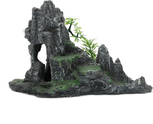 Jihaqua كبيرة الزخارف السمك الصخور كهف المناظر الطبيعية الاصطناعية الجبل في منظر الحجر الحجر الزخرفة دبوس (هيل ب) in Kuwait