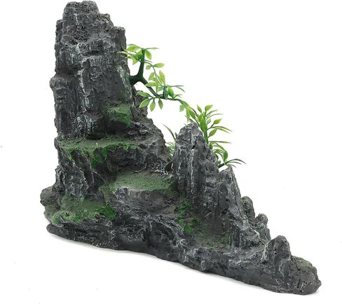 Jihaqua كبيرة الزخارف السمك الصخور كهف المناظر الطبيعية الاصطناعية الجبل في منظر الحجر الحجر الزخرفة دبوس (هيل ب) in Kuwait