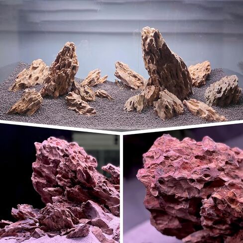 5LB Aquarium Rocks Dragon Stone for Aquariums Landscaping Model Fish Tanks Terrariums Vivariums Model Decoration-2 to 4 Inches in Saudi Arabia