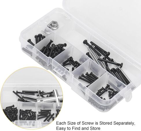 daitoku Screws Kit Parts RC Screws Set Replacement Screws Wrench Pins for Hyper Go H16BM H16DR H16 MJX 16207 16208 16209 16210 1/16 RC Car in Saudi Arabia