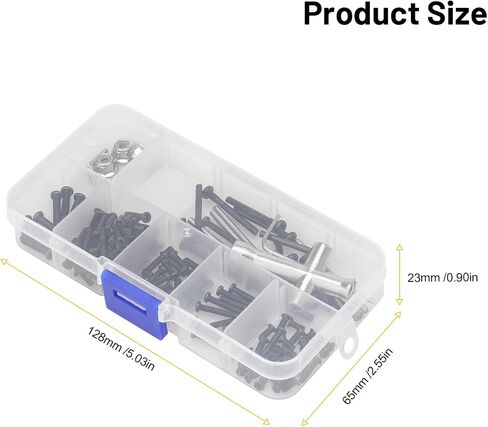 daitoku Screws Kit Parts RC Screws Set Replacement Screws Wrench Pins for Hyper Go H16BM H16DR H16 MJX 16207 16208 16209 16210 1/16 RC Car in Saudi Arabia