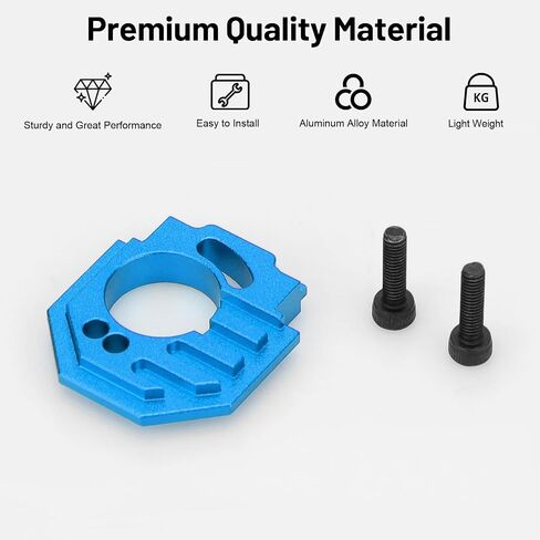 daitoku Aluminum Adjustable RC Motor Mount Set Motor Heatsink Mount for ARRMA 1/18 Granite Typhon Mojave Grom 1/14 Mojave Grom Mega 380 - Red in Saudi Arabia