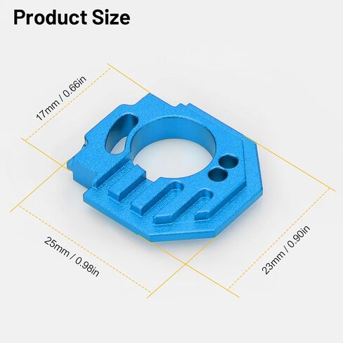 daitoku Aluminum Adjustable RC Motor Mount Set Motor Heatsink Mount for ARRMA 1/18 Granite Typhon Mojave Grom 1/14 Mojave Grom Mega 380 - Red in Saudi Arabia