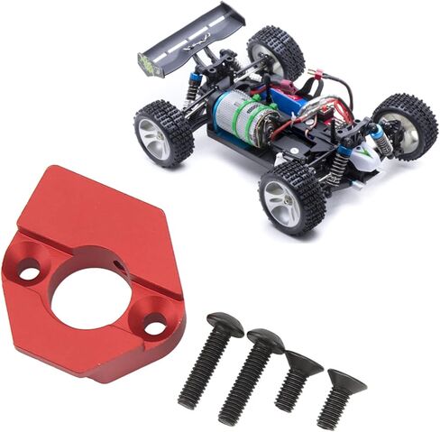 ألومنيوم سبيكة مونبوي لوحة تركيب محرك ARRMA 1/7 1/8 RC سيارات ، خفيفة الوزن ، مستقرة وسهلة التثبيت ، يحسن أداء السيارة وقوتها (أحمر) in Kuwait