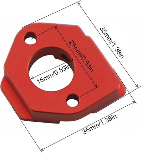 ألومنيوم سبيكة مونبوي لوحة تركيب محرك ARRMA 1/7 1/8 RC سيارات ، خفيفة الوزن ، مستقرة وسهلة التثبيت ، يحسن أداء السيارة وقوتها (أحمر) in Kuwait
