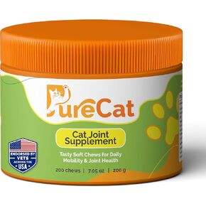 Joint Support Soft Chews Supplements | Cat Wellness Formula with Glucosamine | Joint Support & Pain Relief for Cats of All Ages | Vet-Approved Mobility Support | 200 Count in Saudi Arabia
