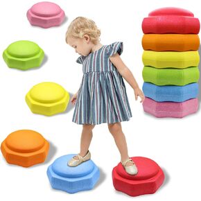 Stepping Stones for Kids-6 PCS EPP Balance Balance Kids Steping Stones للأطفال الصغار 1-3 للنشاط الخارجي الداخلي الذي يعزز مهارات التوازن والتنسيق لدى الأطفال الصغار in Kuwait