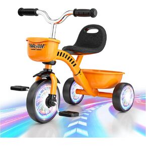 دراجة ثلاثية العجلات للأطفال الصغار 1-3 من 3-5 سنوات ، وليونيكورن رضيع دراجة Bike Baly Bike مع عجلات الإضاءة الملونة وسرات كبيرة ، وهدية عيد ميلاد ولعب 1 2 3 4 4 سنوات الفتيات in Kuwait