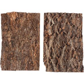 2pcs Natural Cork Bark Bits Reptile Bark Bedding Flat Cork Bedding Terrariums Substrate for Snake Spiders Bearded Dragons Frogs Tank Supplies in Kuwait