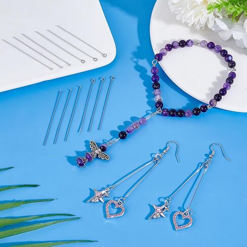 Ph Pandahall 200pcs 304 دبابيس العين الفولاذ المقاوم للصدأ دبابيس رأس مسطح ، ومسكنات ذهبية 50 ملم دبابيس دبابيس معدنية مسطحة الدبابيس الدبابيس رأس لاتخاذ قرار قلادة قلادة صنع الحرف اليدوية in Kuwait