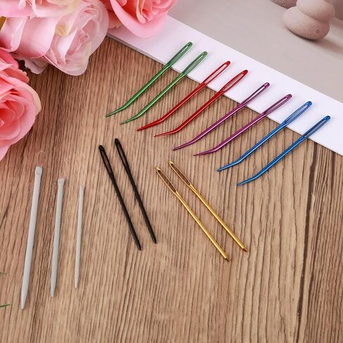 15pcs مجموعة إبر خياطة كبيرة للعين ، وعين كبيرة من الغزل الجذاب خياطة اليد وإبرة نسيج عازمة مع أدوات نسج الصوف الكروشيه لمشاريع تطريز الحياكة المتقاطعة. in Saudi Arabia