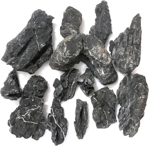 Natural Seiryu Dragon Stone - 20 رطلاً من المناظر الطبيعية لمحوسي السمك لزواحف زواحف خزان الأسماك ودبابة 3-10 بوصة زخرفة حوض السمك in Kuwait