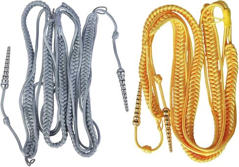 Traditional Shoulder Cord Uniform Aiguillette Shoulder Cord Clothing Accessory Polyester Dress Uniform Decoration in Saudi Arabia