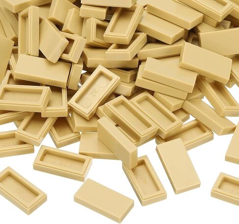 Patikil 555 PCS كتل مسطحة بالجملة ، 1 × 2 أبيض مربع البلاط الكلاسيكي الأمل in Kuwait