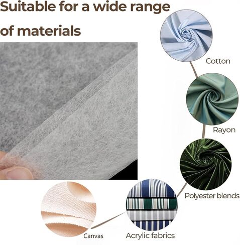 1.5 * 2m Iron on Fusible Interfacing,30g Double Sided Adhesive Hem Tape Iron-on Hemming Fusing Wonder Web Tape in Kuwait