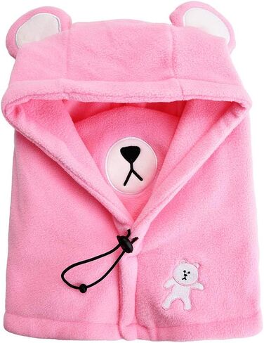 HZTG Boys Girls Winter Warm Hat Kid Fleece Caps Windproof Balaclava Face Cover Mask in Saudi Arabia